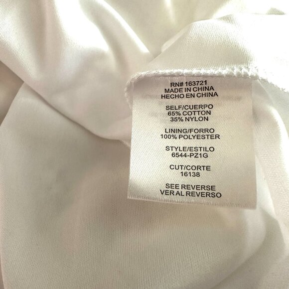 CITY STUDIO | Lace Fit & Flare Sleeveless Dress | White | Size: 11 - Picture 13 of 13